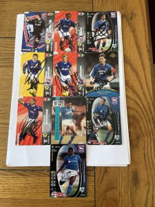 10 IPSWICH TOWN Signed Cards. for sale on Ebay