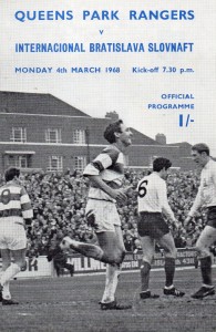 QUEENS PARK RANGERS V INTER BRATISLAVA (SLOVAKIA) FRIENDLY 4/3/1968 for sale on Ebay
