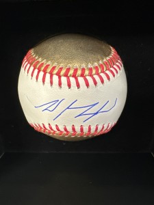 Wyatt Langford Texas Rangers Gold Signed MLB Autographed BaseBall Fanatics COA for sale on Ebay