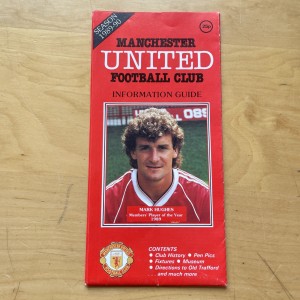 Scarce Official 1989 Manchester United Football Club Folding Information Guide. for sale on Ebay