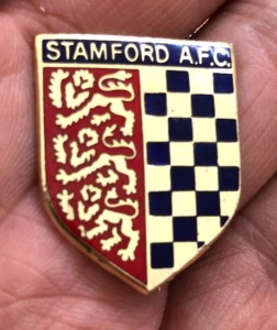 RARE OLD NON LEAGUE STAMFORD A.F.C. CREST SHIELD ENAMEL PIN BADGE for sale on Ebay