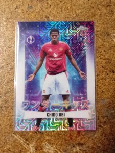 2024-25 Topps Chrome - Chido Obi-Martin Rookie - Manchester United - Japanese for sale on Ebay