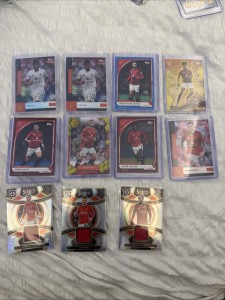 Manchester United Card Job Lot Topps Numbered / Relics Select Memorabilia x11 for sale on Ebay
