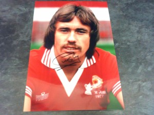 Signed Sammy McCilroy Manchester United 12 x 8 Photograph for sale on Ebay