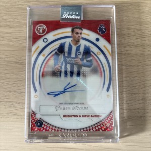 Yasin Ayari RC Auto Red /5 Topps Pristine 25-26 Brighton FC for sale on Ebay