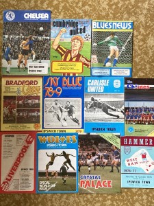 11 x Various Ipswich Town Away 70’s & 80’s Football Programmes. for sale on Ebay