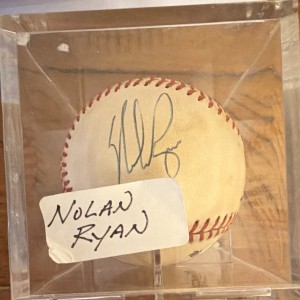 Nolan Ryan Signed MLB Baseball Texas Rangers SGC Authentic w/ Display Case for sale on Ebay