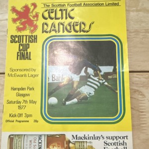 Celtic v Rangers Scottish Cup Final Official Programme 7 May 1977 (1976-77) for sale on Ebay