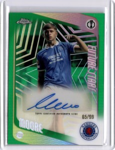 Mikey Moore /99 Auto - Rangers - 2025-26 Topps Chrome UCC  for sale on Ebay