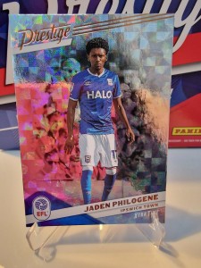 2025-26 Panini Prestige EFL Jaden Philogene Ipswich Town Hyper Parallel Card for sale on Ebay
