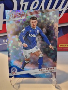 2025-26 Panini Prestige EFL Leif Davis Ipswich Town Hyper Parallel Xtra Time for sale on Ebay