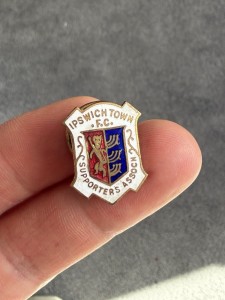 Vintage Ipswich Town Fc Supporters Association Enamel Buttonhole Badge for sale on Ebay