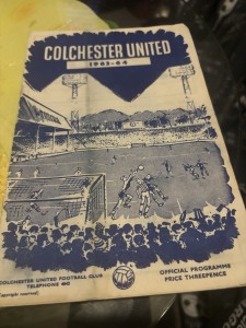 Colchester United v Crystal Palace Division Three Programme Season 1963-1964 for sale on Ebay