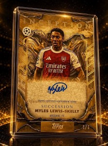 Topps Inception 1/1 Auto Myles Lewis-Skelly / Arsenal FC Auto 1/1 for sale on Ebay