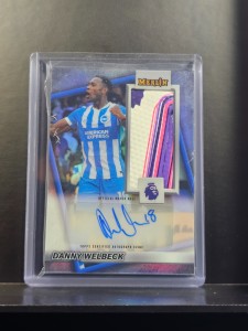 25-26 TOPPS P L MERLIN BRIGHTON DANNY WELBECK MATCHBALL AUTO RELIC REFRACTOR for sale on Ebay