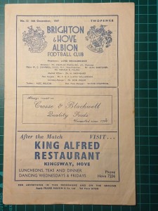Brighton v Trowbridge Town 1947 FA Cup Vintage Football Programme 06/12/1947 for sale on Ebay