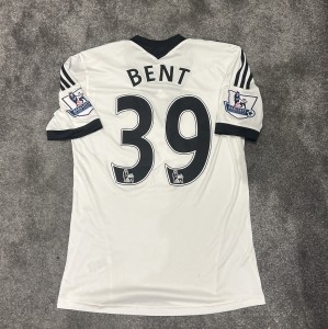Darren Bent Match-Worn Fulham Shirt Premier League v Liverpool FC 2014 for sale on Ebay