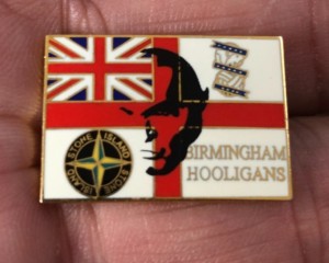RARE BIRMINGHAM CITY HOOLIGANS  ENAMEL PIN BADGE for sale on Ebay