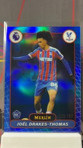 2025-26 Topps Merlin Premier League Joel Drakes-Thomas Blue /150 Crystal Palace for sale on Ebay