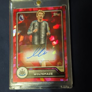 2026/27 Topps Flagship Premier League Nick Woltemade BA-NW Auto 1/5 Newcastle for sale on Ebay
