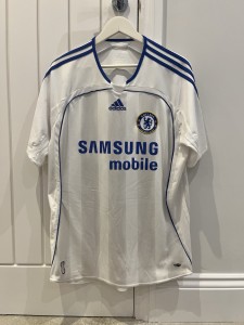 Chelsea Away Football Shirt Jersey 2006/07 Adidas Samsung Mobile White L for sale on Ebay
