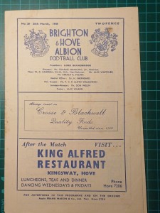 Brighton v Leyton Orient 1948 Vintage Football Programme 26/03/1948 Div 3 South for sale on Ebay