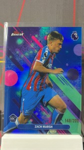 2025-26 Topps Finest Premier League Zach Marsh rc Blue /200 Crystal Palace for sale on Ebay