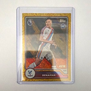 Topps Premier League Dean Benamar Crystal Palace RC Gold Parallel 40/50 for sale on Ebay