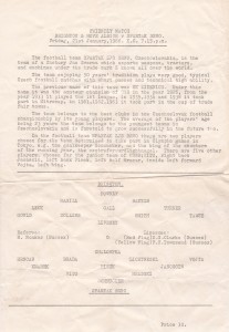FOOTBALL PROGRAMME BRIGHTON V SPARTAK BRNO ULTRA-RARE SINGLE SHEET 1966 for sale on Ebay