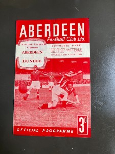 Aberdeen Res v Dundee Res  20th Aug 1949 Scottish League Div C, Reserve League. for sale on Ebay