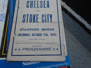 CHELSEA V STOKE CITY 1946-7 SOUVENIR ISSUE BY G P ABBOTT LONDON SE7 for sale on Ebay