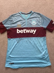 West Ham United Shirt Cohen Mark Noble Testimonial Signed by Noble & Parker for sale on Ebay