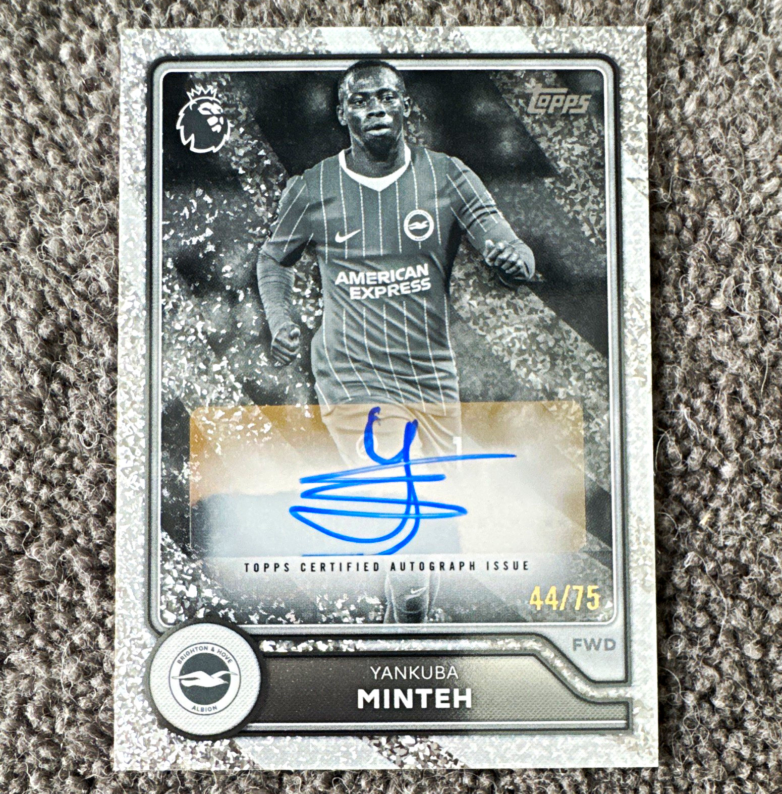 Topps Flagship Premier League 2026/27 Yankuba Minteh Brighton BA-YM Auto 44/75 for sale on Ebay