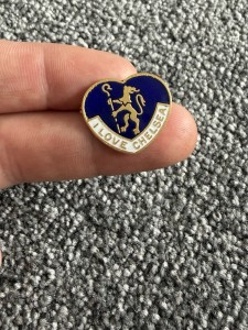 Vintage Chelsea - I love Chelsea Coffer Enamel Badge for sale on Ebay