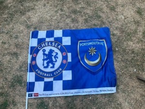 Chelsea v Portsmouth 2010 FA Cup Final Flag Wembley Stadium Memorabilia Rare for sale on Ebay