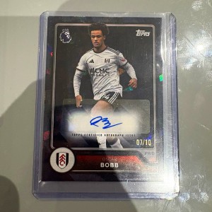 Topps Flagship Premier League 2026/27 Oscar Bobb Fulham Auto BA-OB 07/10 for sale on Ebay