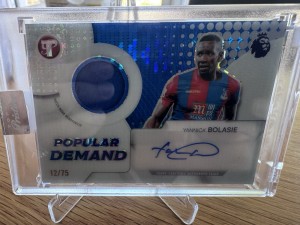 2026 Topps Pristine Premier League Yannick Bolasie Relic Auto /75 Crystal Palace for sale on Ebay