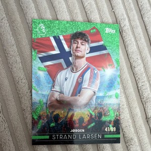 Topps Premier League 2026/27 Jørgen Strand Larsen Crystal Palace FF12 47/99 for sale on Ebay