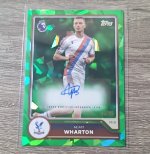 Topps 2025-26 Premier League Adam Wharton Crystal Palace Autographs #Ac-Aw for sale on Ebay