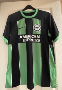 Brighton & Hove Albion 2023/24 Away Shirt Green Black Authentic Nike Size XL VGC for sale on Ebay
