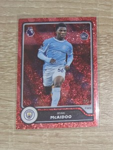 Topps Flagship 26/27 Ryan Mcaidoo Rookie Red Sparkle 3/5 Manchester City for sale on Ebay