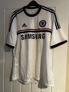 2013-2014 Chelsea Away Shirt Medium Medium White Adidas Preowned VG to Ex L@@K ! for sale on Ebay