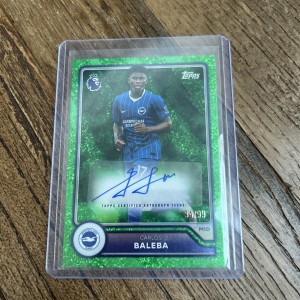 2026-27 Topps Flagship PL Carlos Baleba Auto parallel /99 Brighton football card for sale on Ebay