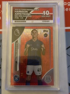 2025-26 Topps Premier League Harrison Armstrong 1/5 EVERTON ACE 10 for sale on Ebay