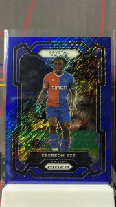2023-24 Panini Prizm Premier League Eberechi Eze Blue Shimmer /8 Crystal Palace for sale on Ebay