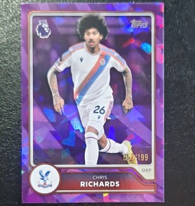 Topps Premier League 2026-27 Chris Richards Crystal Palace #109 Purple  57 / 199 for sale on Ebay