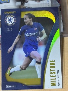Guro Reiten Chelsea Gold 2/5 24/25 Milestone WSL Panini Eternity Card for sale on Ebay