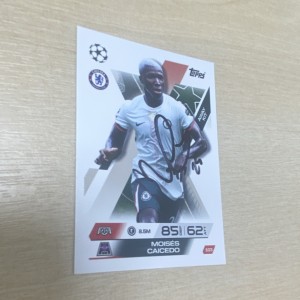 Moisés Caicedo Chelsea FC Autographed Card Rare Collectors Premier League Auto for sale on Ebay