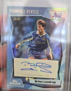 Brian Laudrup Auto /99 Chelsea Terrace Heroes Topps Decades 2025-26 for sale on Ebay