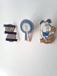 Birmingham City metal badges for sale on Ebay